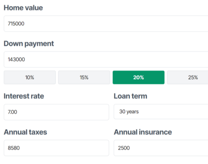 Mortgage Payment Calculator